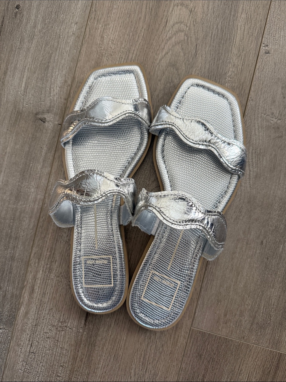 Dolce Vita | Ilva Low Slide Sandal in Silver - Picture 6 of 8